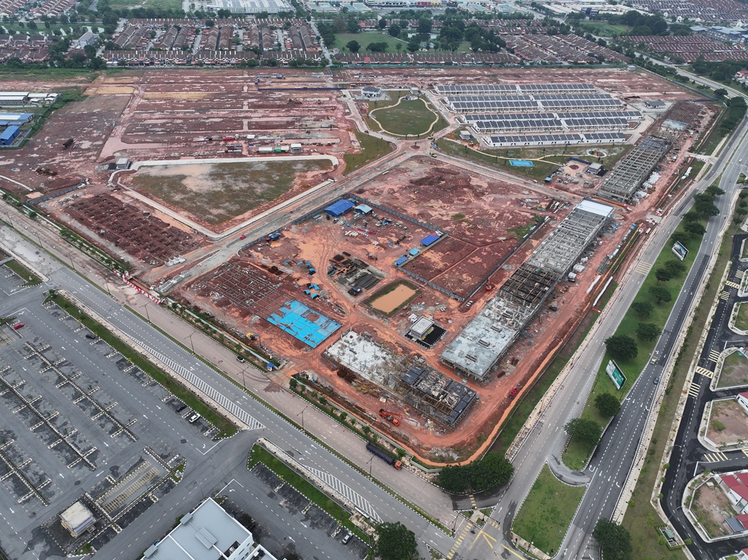 City Centre Business Hub 2 - The Wall of the Said Building with Door & Window Frames Place in Position in Progress as at August 2026.