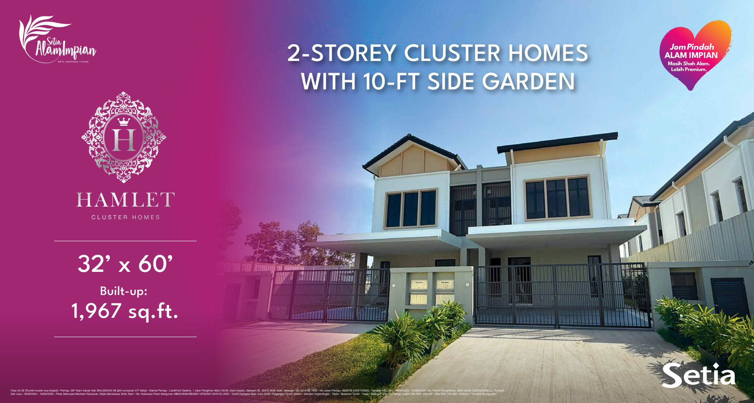 Hamlet - 2 Storey Cluster Home