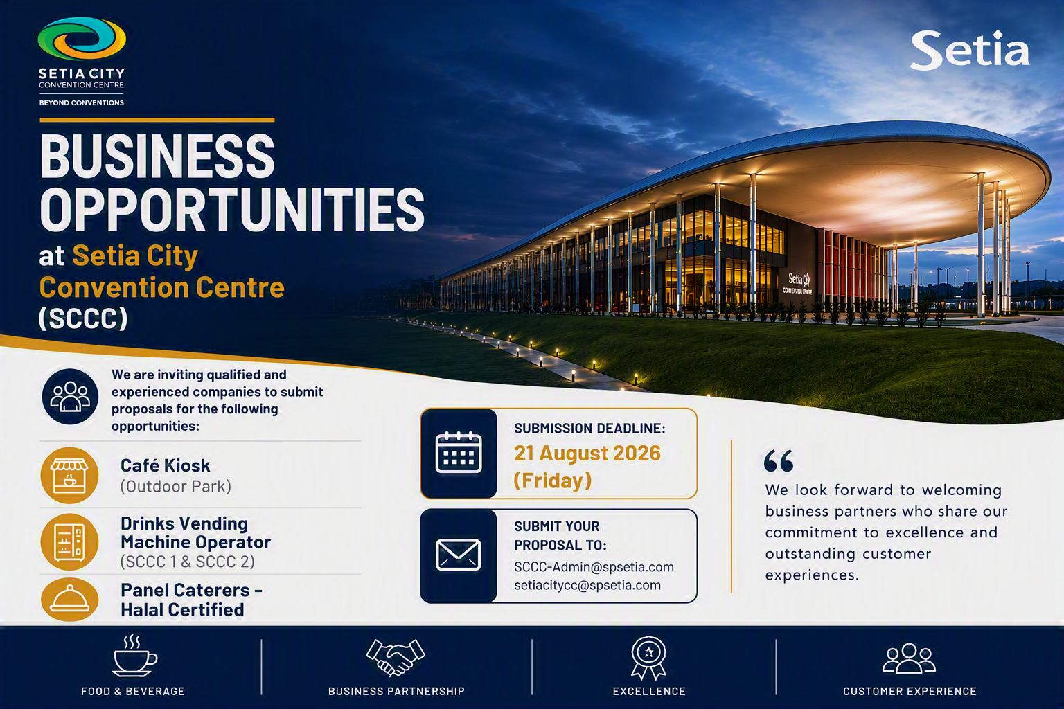 Business Opportunities At Setia City Convention Centre