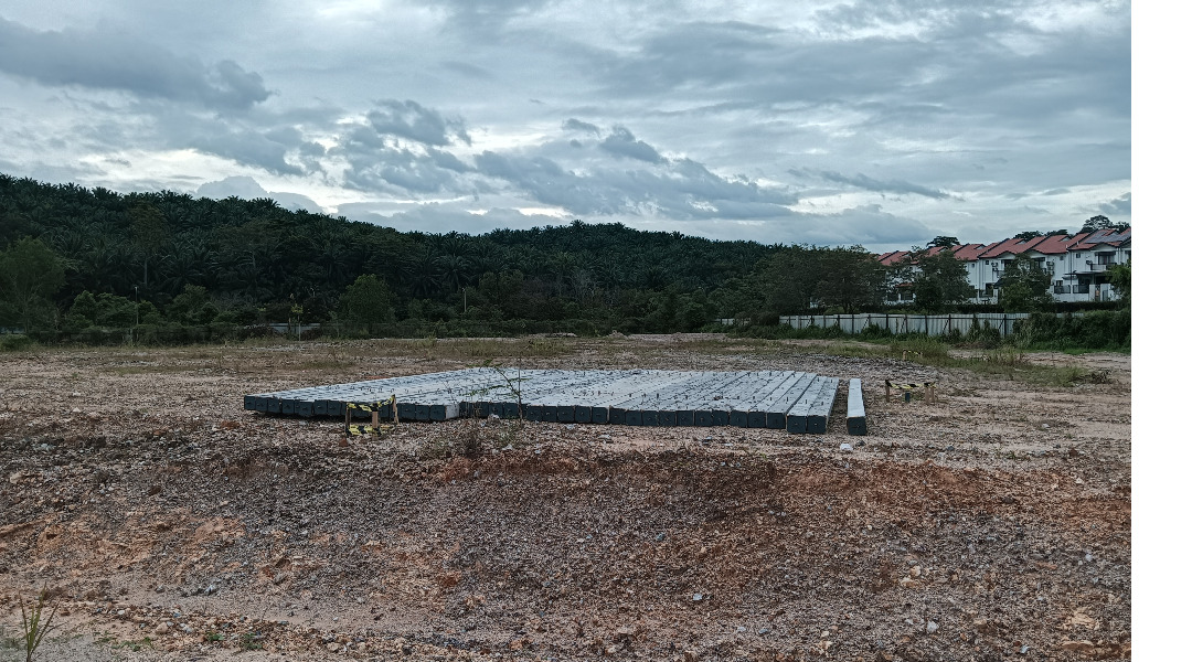 The foundation of the said building in progress as of 22 Dec 2025