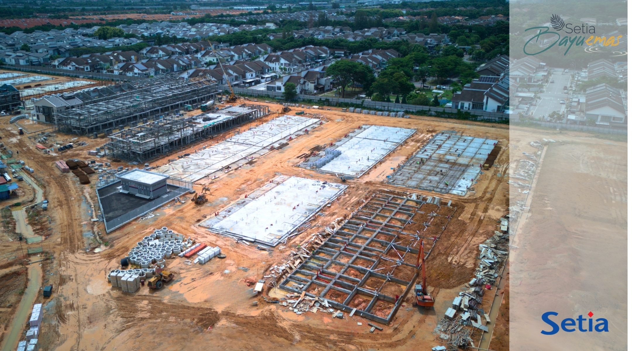 Aurora as at 22/5/2026 - Stage 2(a) and (b) - The foundation and structural framework of the said building are currently in progress.