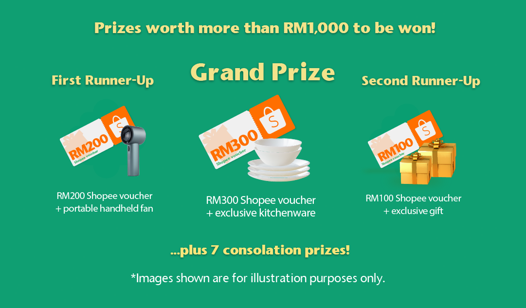 Prizes worth more than RM1,000 to be won!